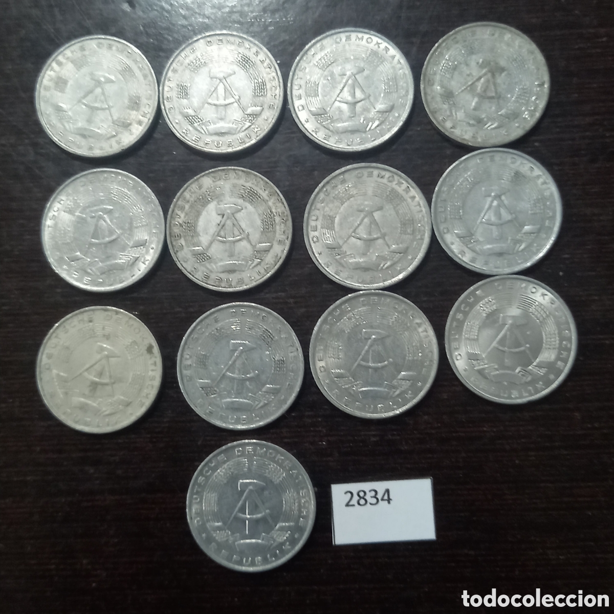 Monedas antiguas de Europa: RDA Lote monedas 10 pfennig - Foto 1