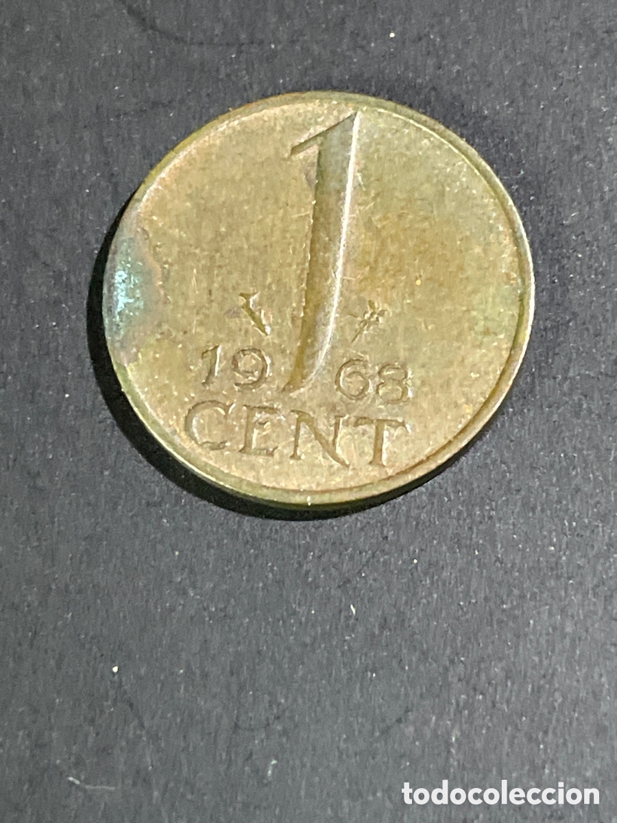 Monedas antiguas de Europa: Holanda 1 cent a&ntilde;o 1968 - Foto 2