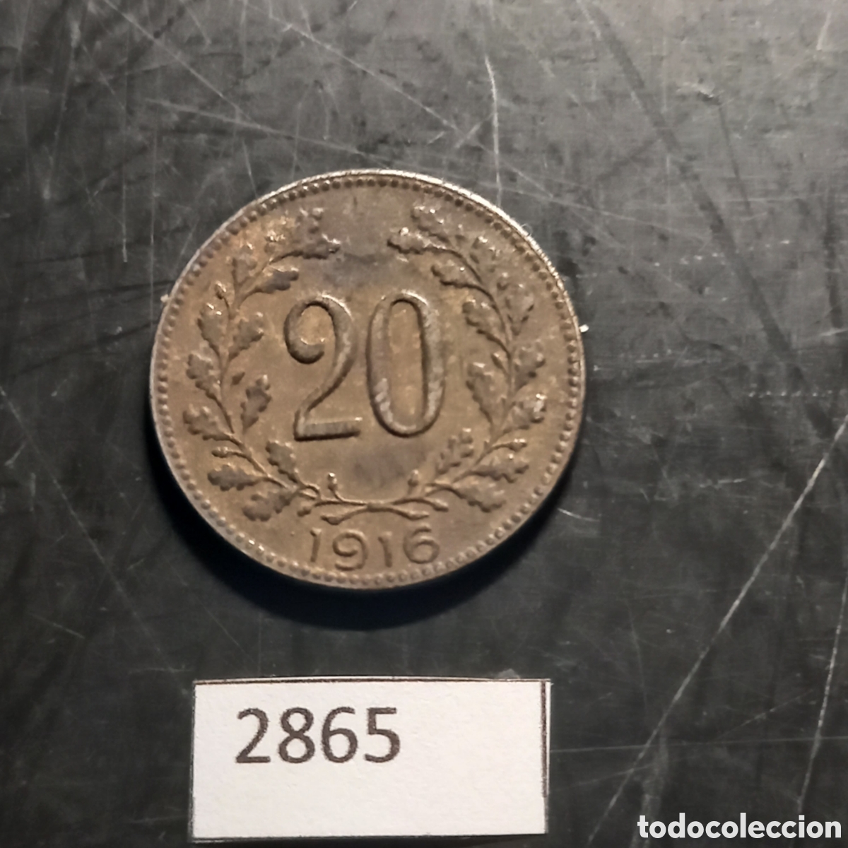 Monedas antiguas de Europa: Austria 20 heller 1916 - Foto 2