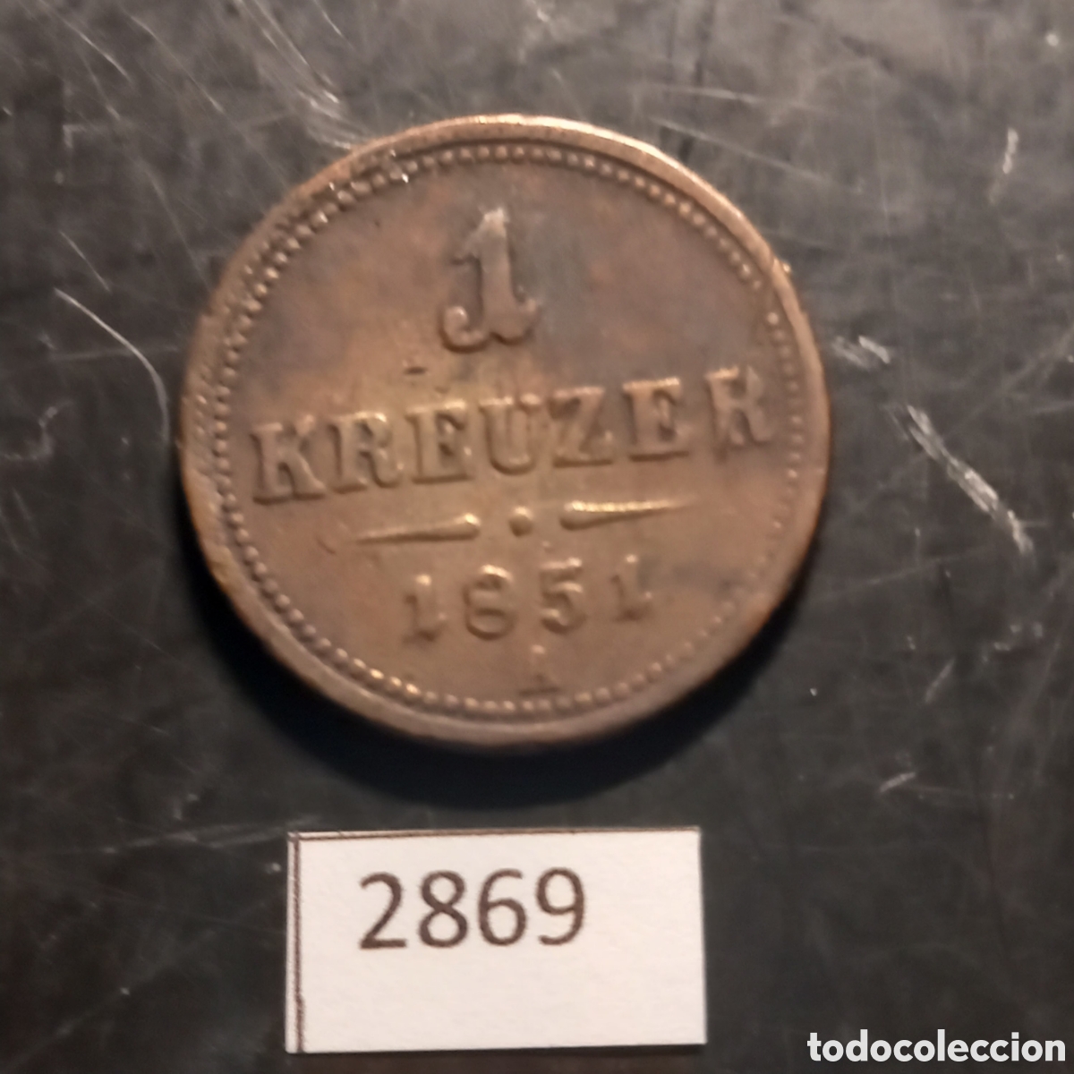 Monedas antiguas de Europa: Austria 1 kreuzer 1851 A - Foto 2
