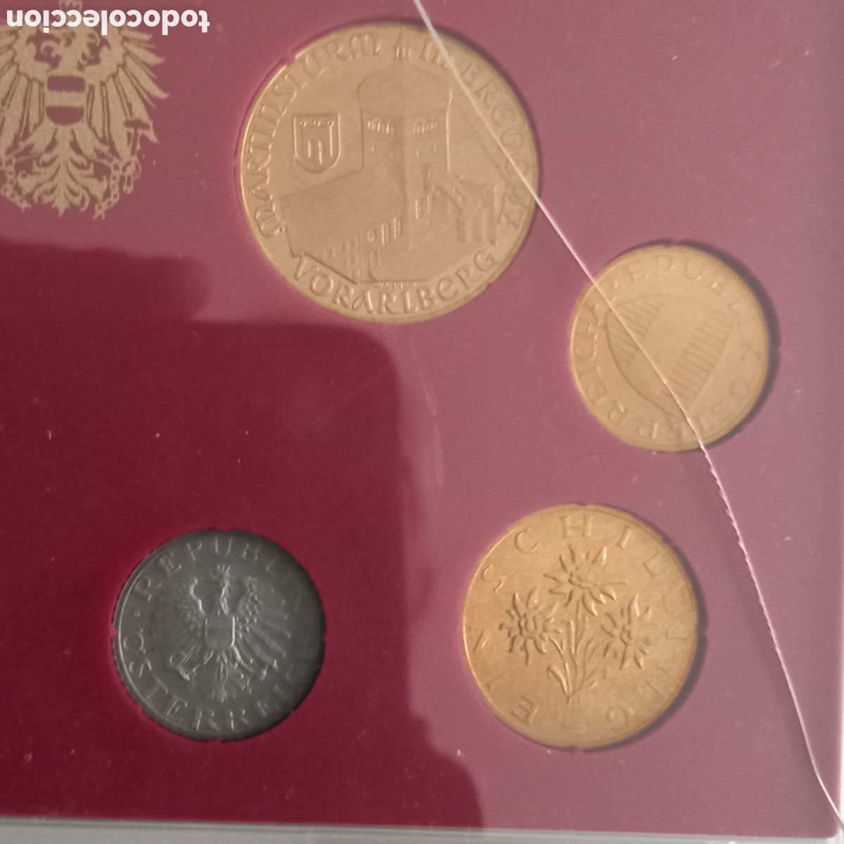 Monedas antiguas de Europa: Austria monedas en cartera 1990 - Foto 3