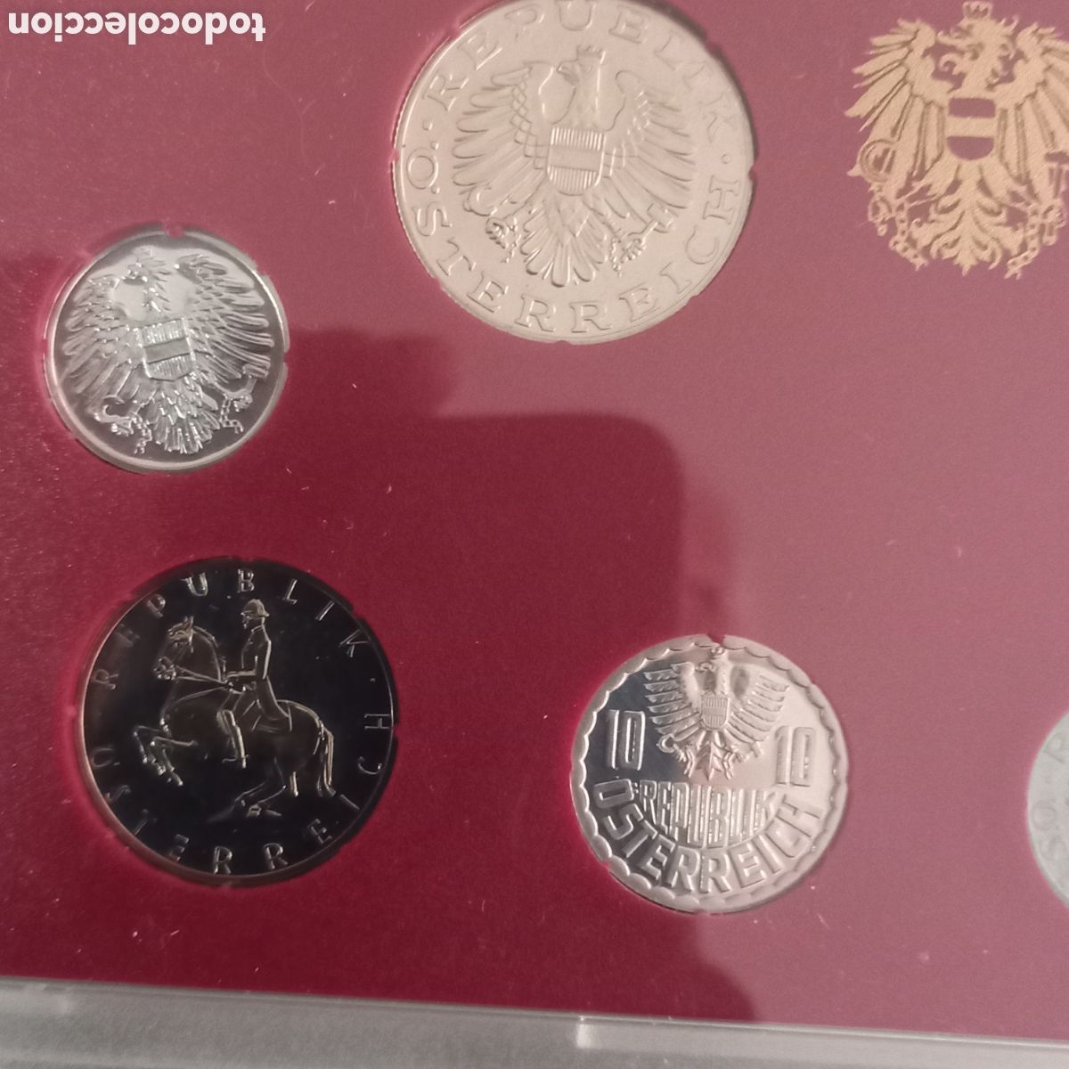 Monedas antiguas de Europa: Austria monedas en cartera 1990 - Foto 4