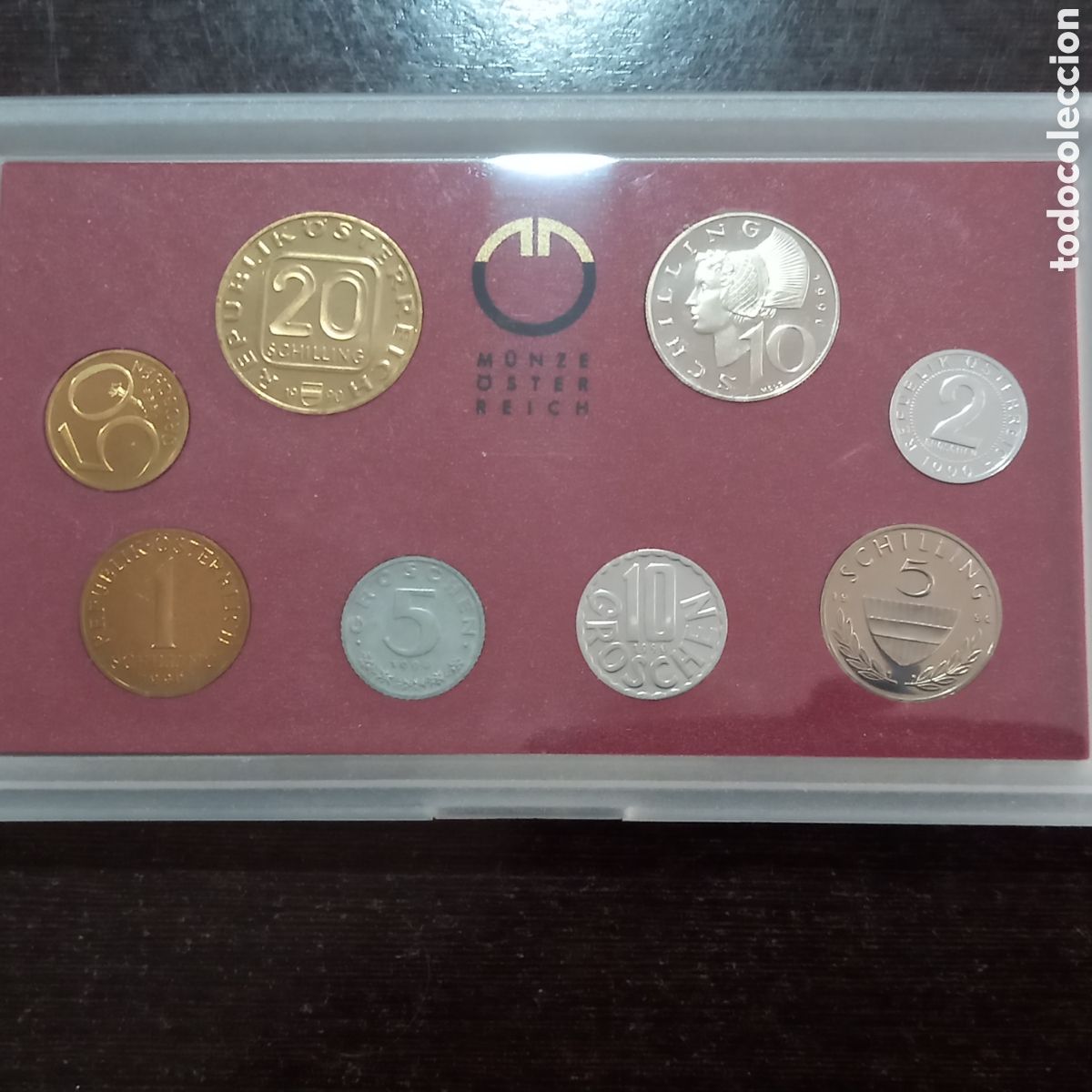Monedas antiguas de Europa: Austria monedas en cartera 1990 - Foto 1