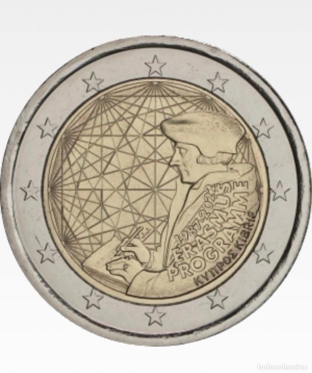 Monedas antiguas de Europa: 2&euro; Chipre 2022 - Erasmus - Foto 1