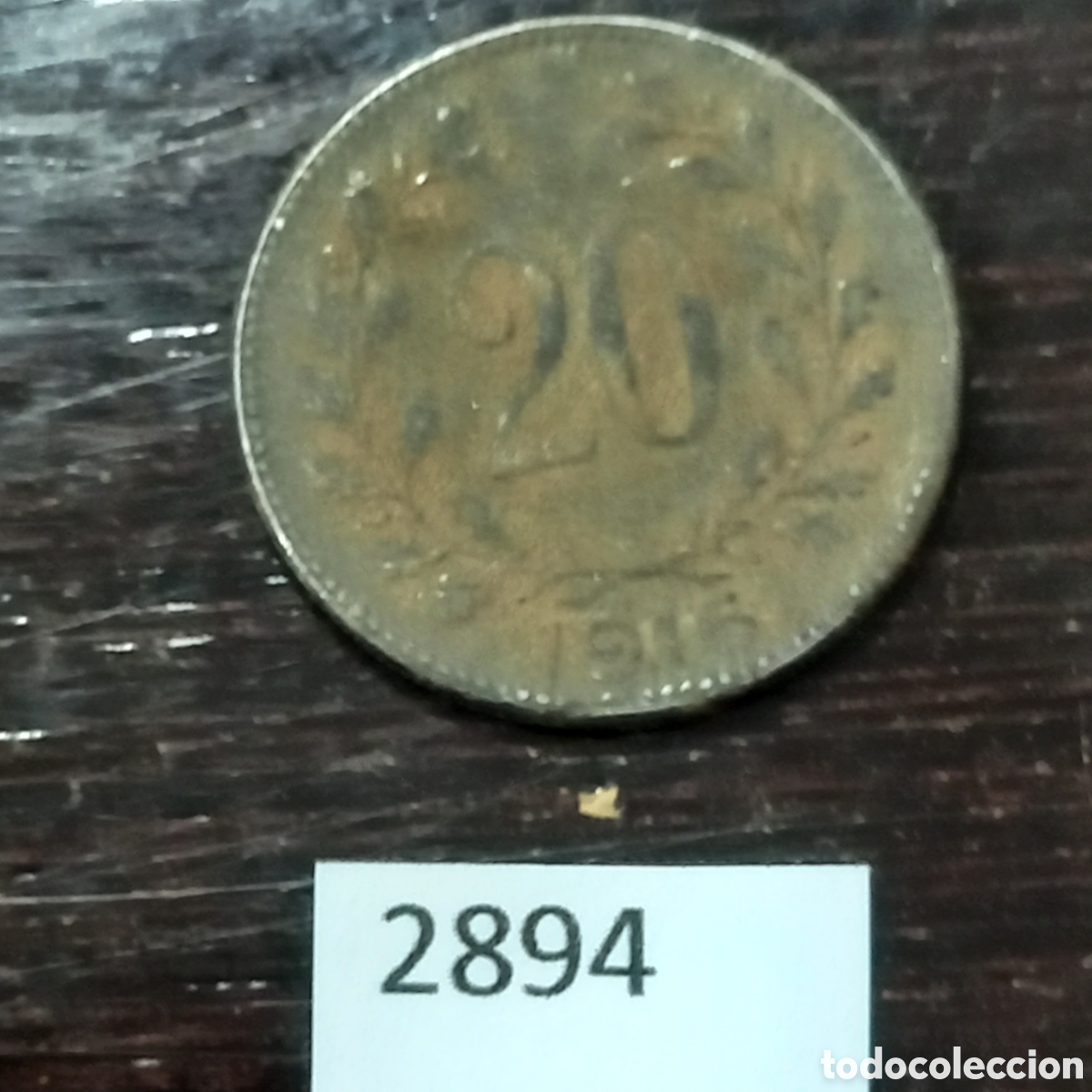 Monedas antiguas de Europa: Austria 20 heller 1916 - Foto 2