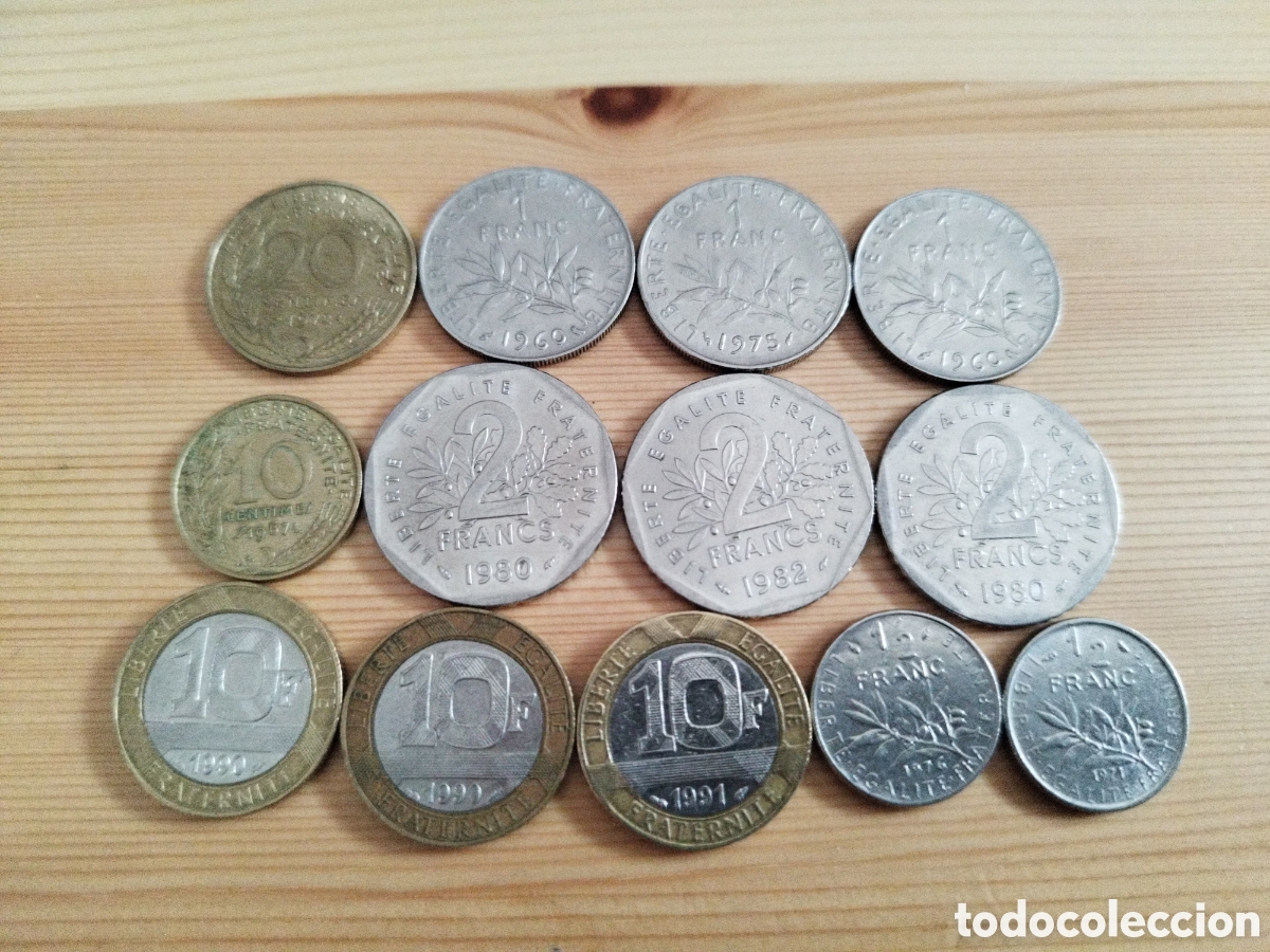 Monedas antiguas de Europa: Lote de monedas de Francia - Foto 1