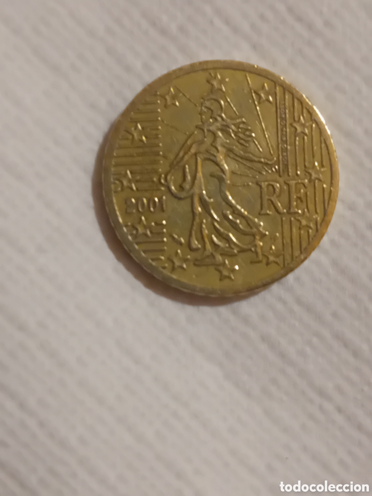 Monedas antiguas de Europa: Moneda de francia de 2001 - Foto 1