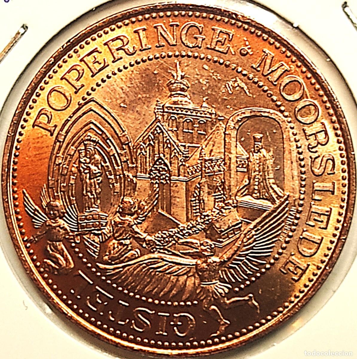 Monete antiche di Europa: BELGICA - 25 WESTVLAANDER 1981 - BORNEM - TOKEN COMERCIAL VALOR 25 FRANCOS - A - 7,70 GR. ACERO COBR