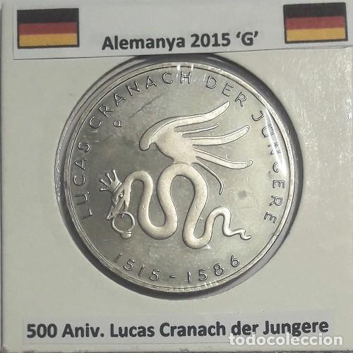 Monedas antiguas de Europa: 10 euros Alemania 2015 G 500 Aniv. del nto. de Lucas Cranach el Joven CU/NI