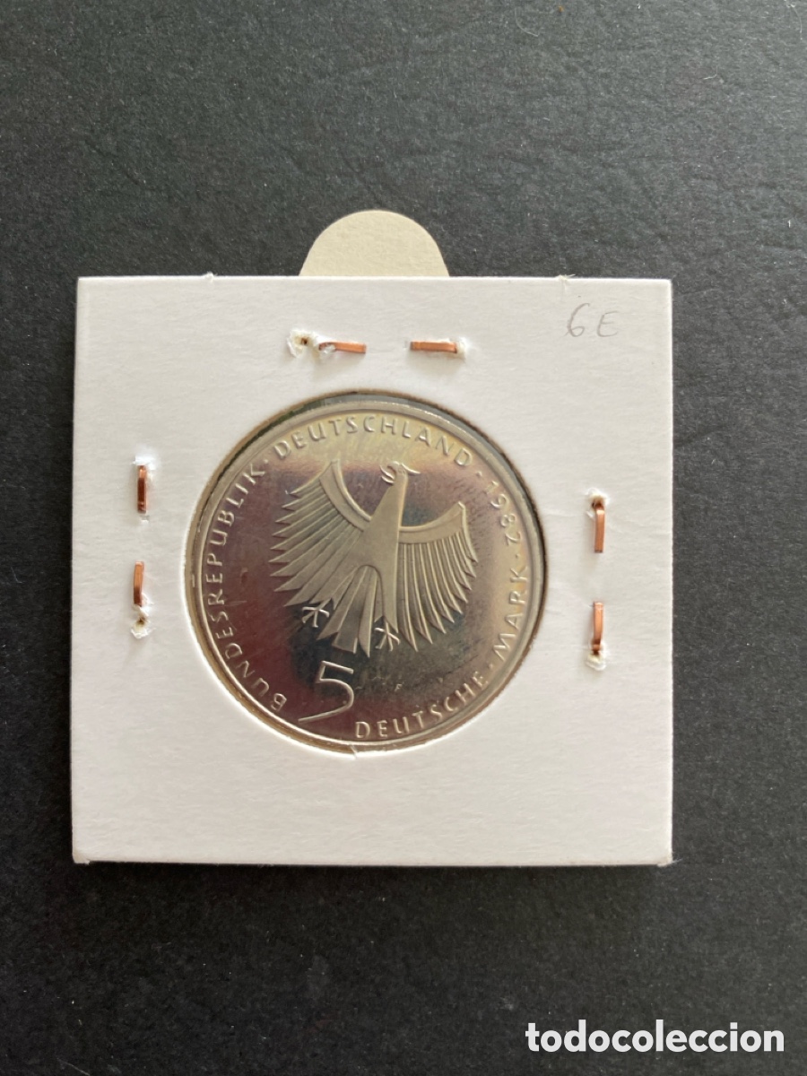 Monedas antiguas de Europa: Moneda de Alemania 5 mark - Foto 2