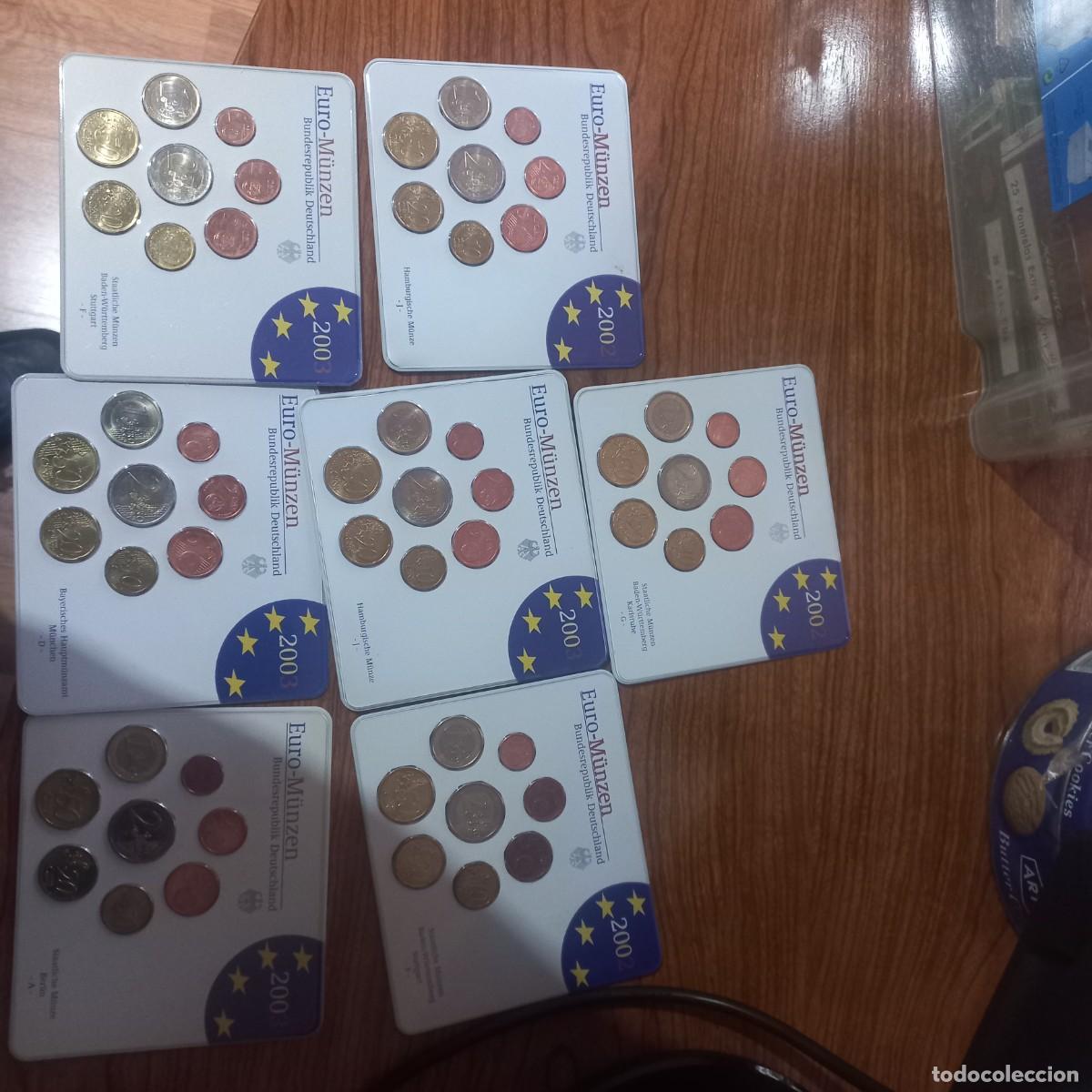 Monedas antiguas de Europa: Set de 7 cartera del 2002 y 2003 - Foto 1