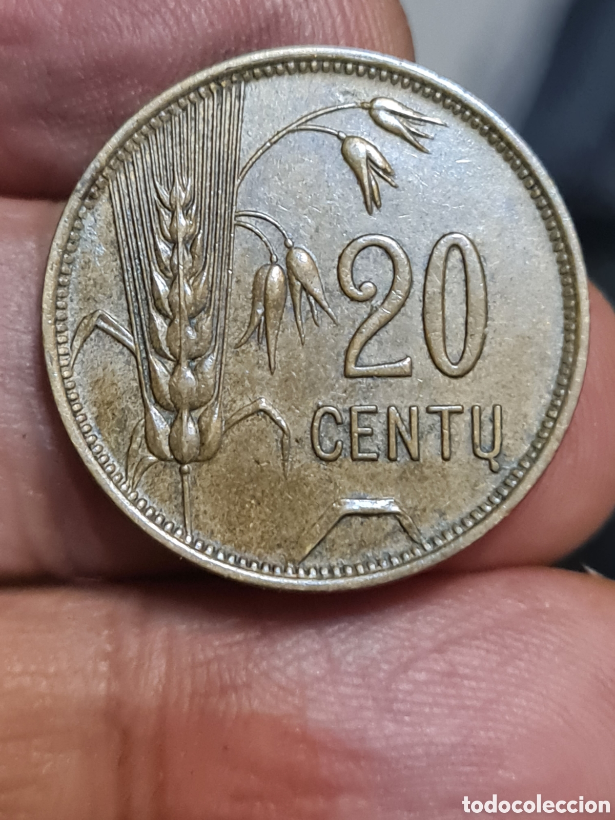 Monedas antiguas de Europa: Moneda Lituania,1.925, 20 Centu, BC. - Foto 2
