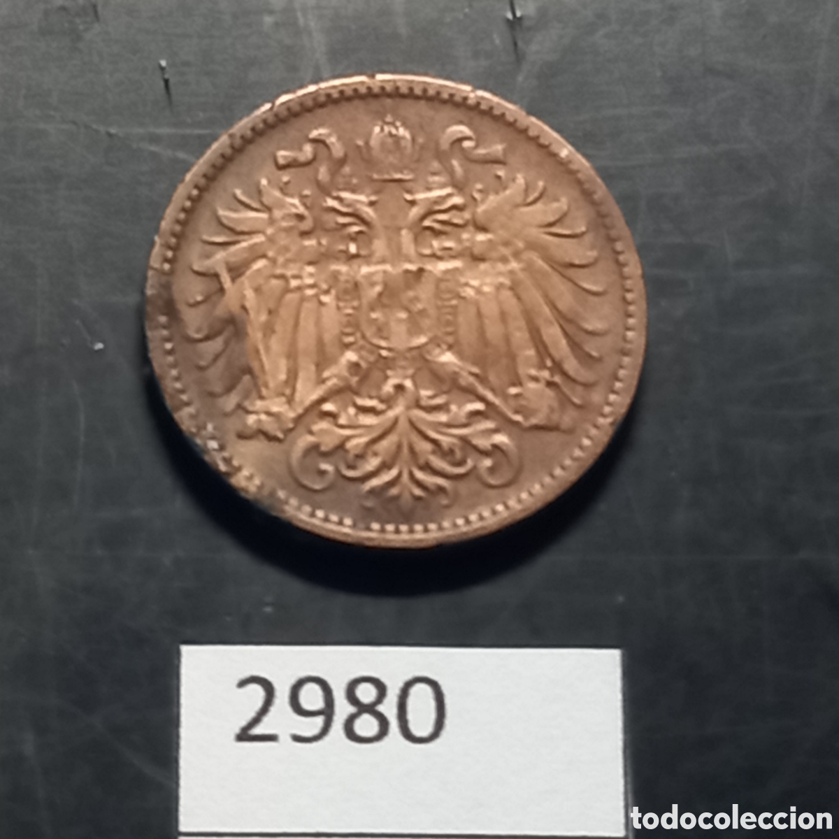 Monedas antiguas de Europa: Austria 2 heller 1899 - Foto 1