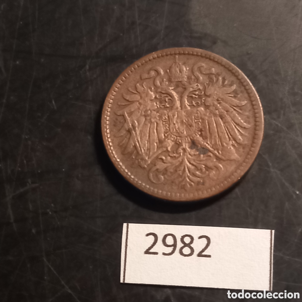 Monedas antiguas de Europa: Austria 2 heller 1909 - Foto 1