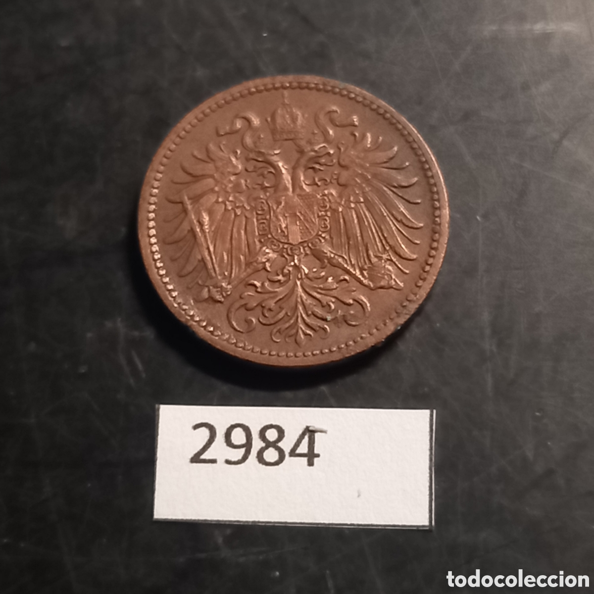 Monedas antiguas de Europa: Austria 2 heller 1912 - Foto 1