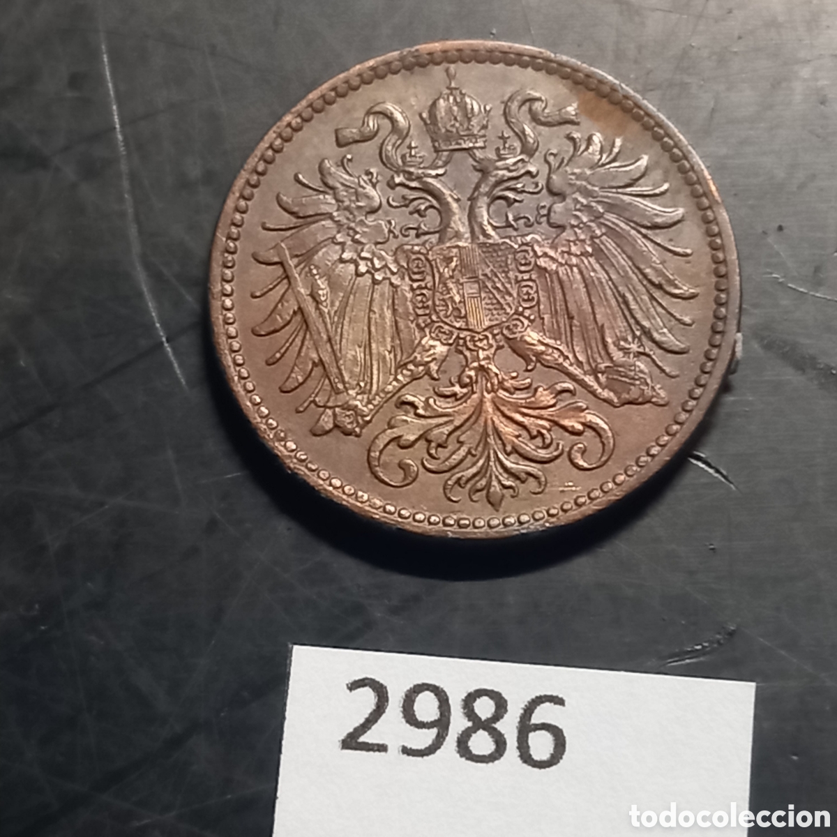 Monedas antiguas de Europa: Austria 2 heller 1914 - Foto 1