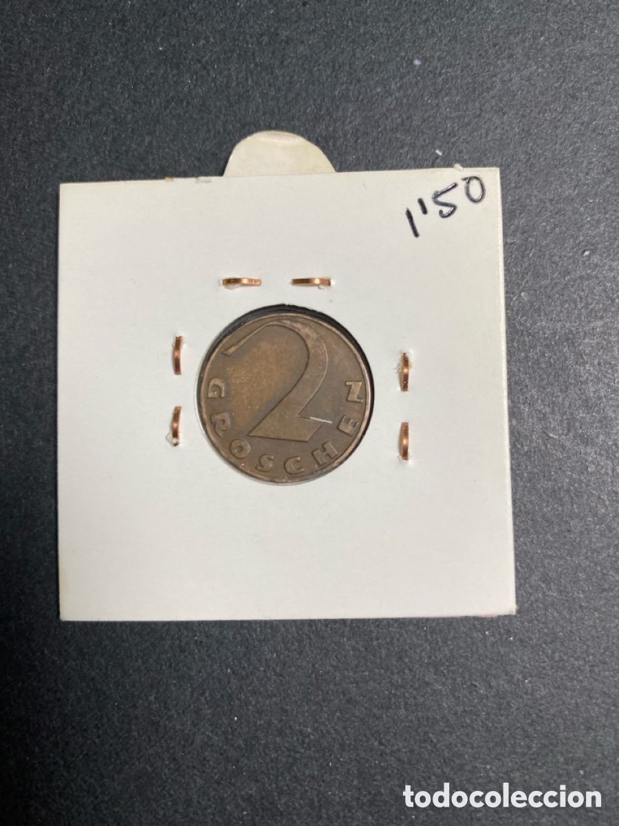 Monedas antiguas de Europa: Moneda de Austria 2 groschez - Foto 2