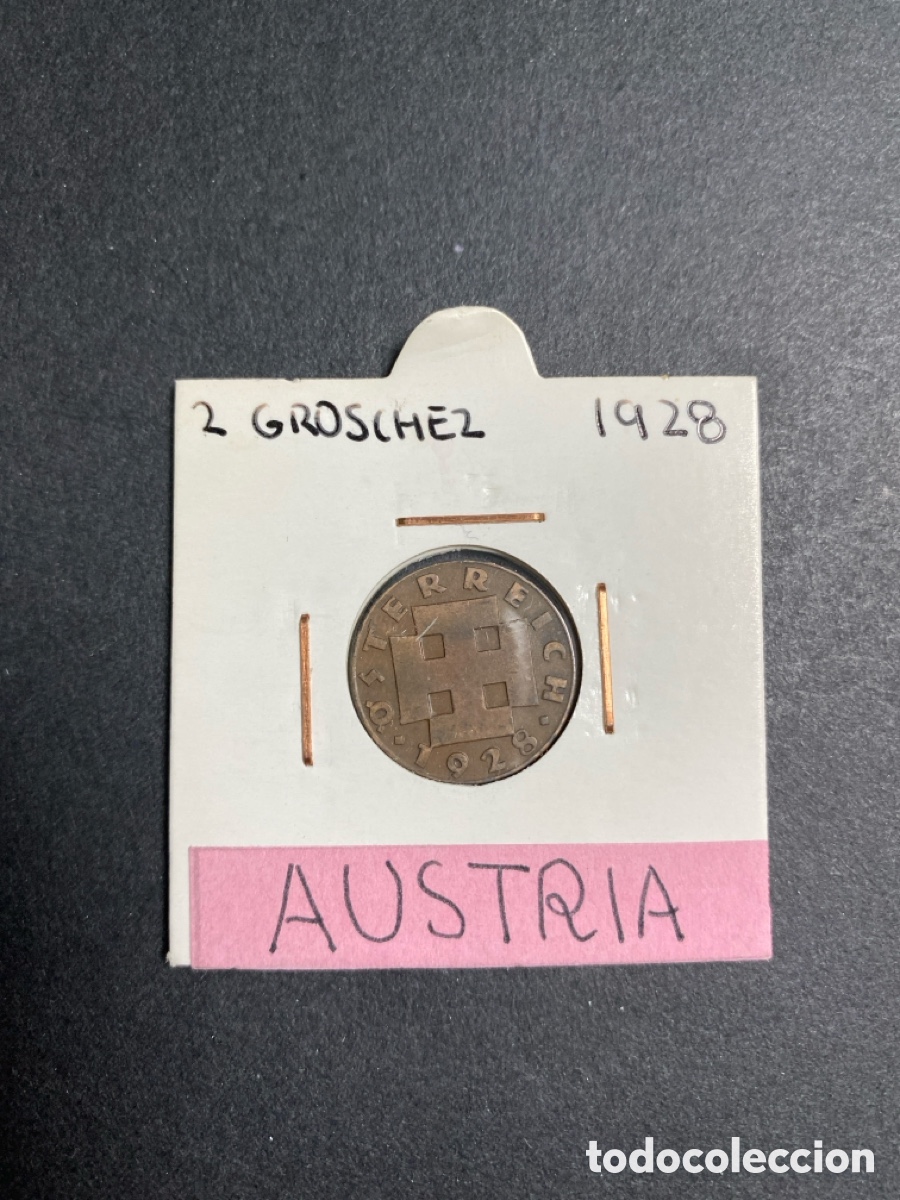 Monedas antiguas de Europa: Moneda de Austria 2 groschez - Foto 1