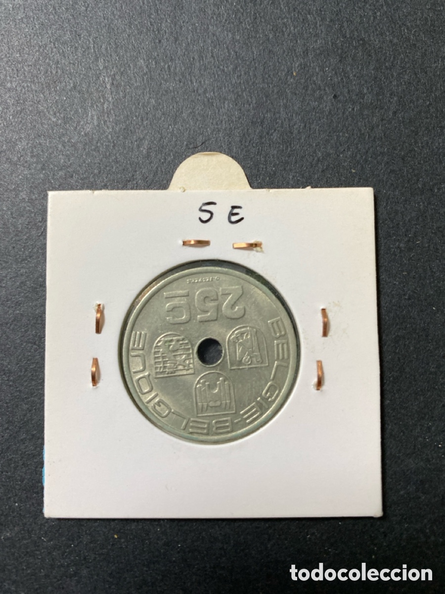 Monedas antiguas de Europa: Moneda de Belgica 25 cent - Foto 2