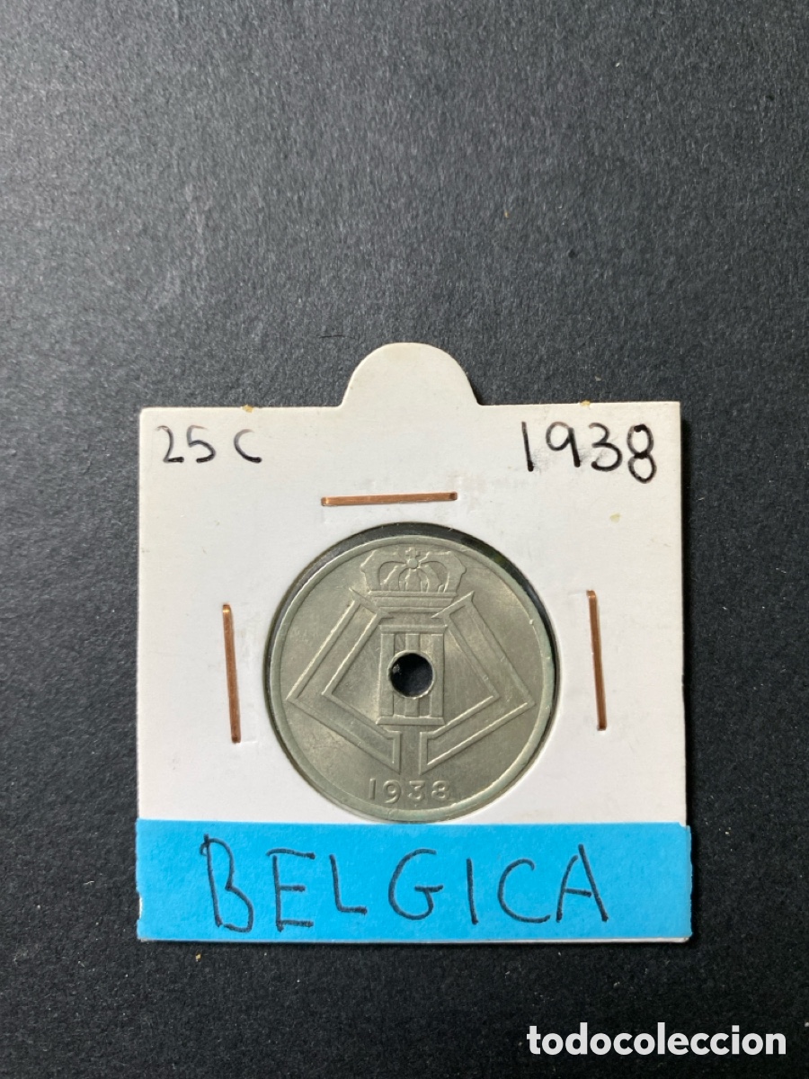 Monedas antiguas de Europa: Moneda de Belgica 25 cent - Foto 1