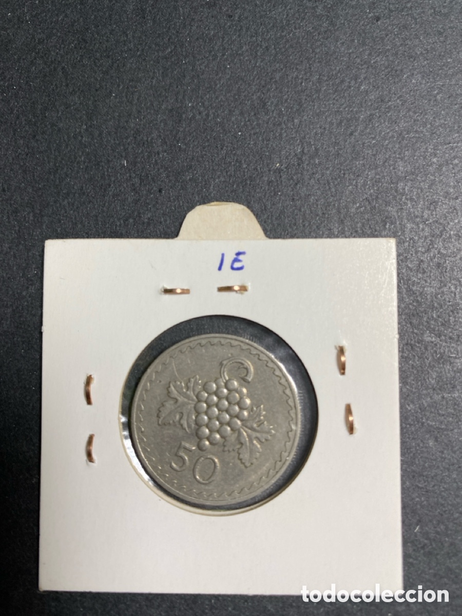 Monedas antiguas de Europa: Moneda de Chipre 50 cents - Foto 2