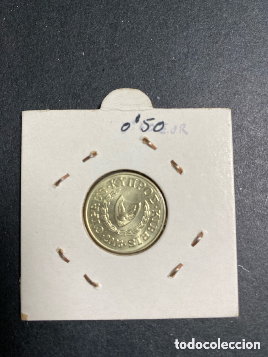 Monedas antiguas de Europa: Moneda de Chipre 2 cents - Foto 2