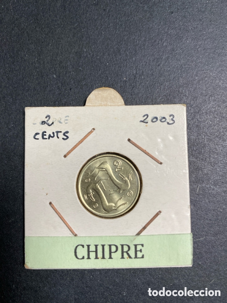 Monedas antiguas de Europa: Moneda de Chipre 2 cents - Foto 1
