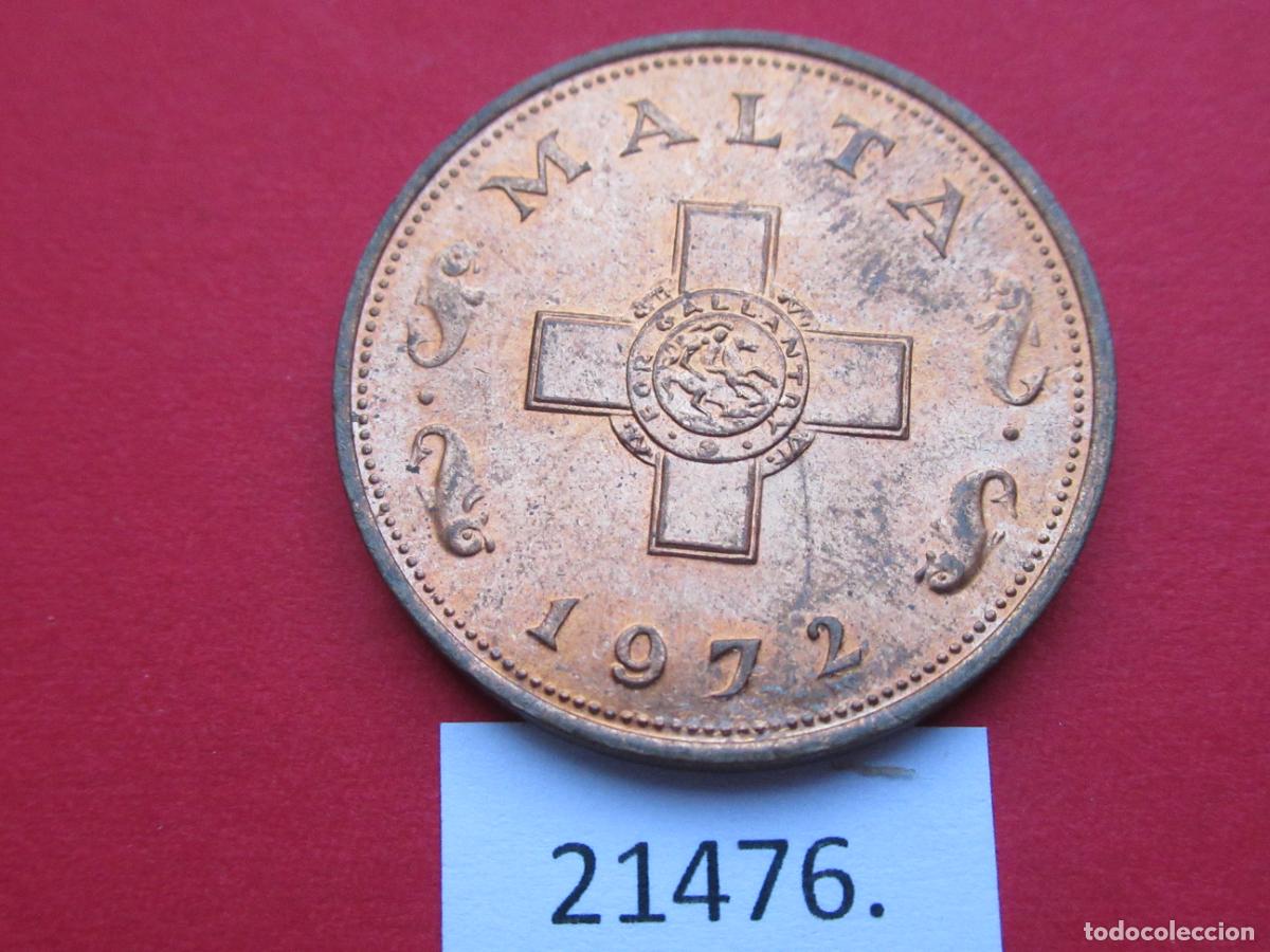 Monedas antiguas de Europa: Malta 1 c&eacute;ntimo 1972 - Foto 1