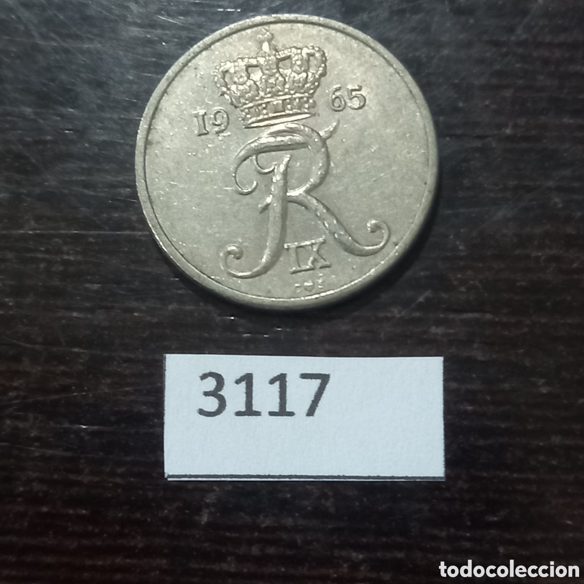 Monedas antiguas de Europa: Dinamarca 10 ore 1965 - Foto 1