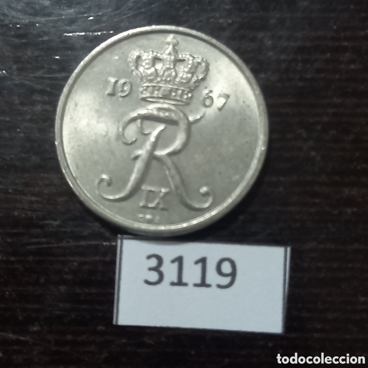 Monedas antiguas de Europa: Dinamarca 10 ore 1967 - Foto 1