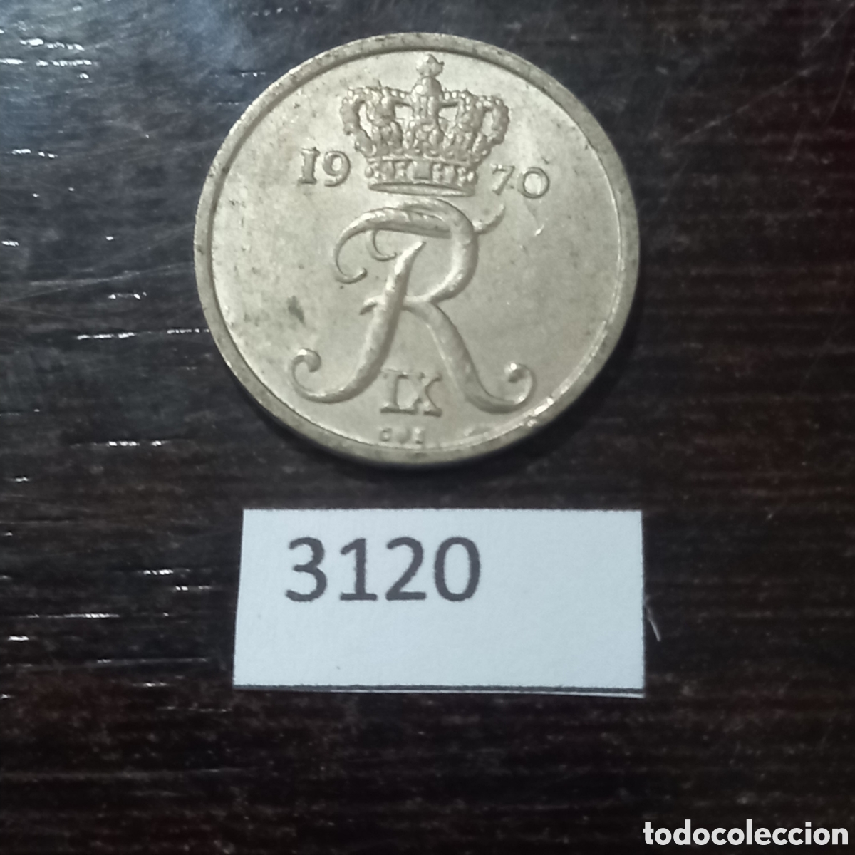 Monedas antiguas de Europa: Dinamarca 10 ore 1970 - Foto 1