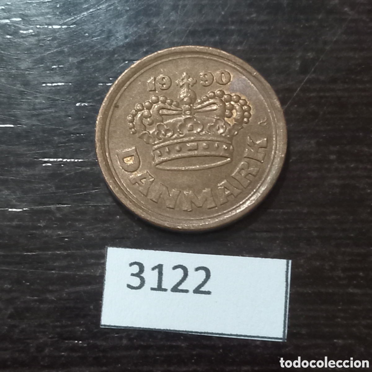 Monedas antiguas de Europa: Dinamarca 25 ore 1990 - Foto 1