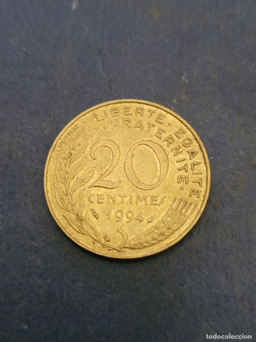 Monedas antiguas de Europa: Moneda 20 c&eacute;ntimos 1994 Francia - Foto 2