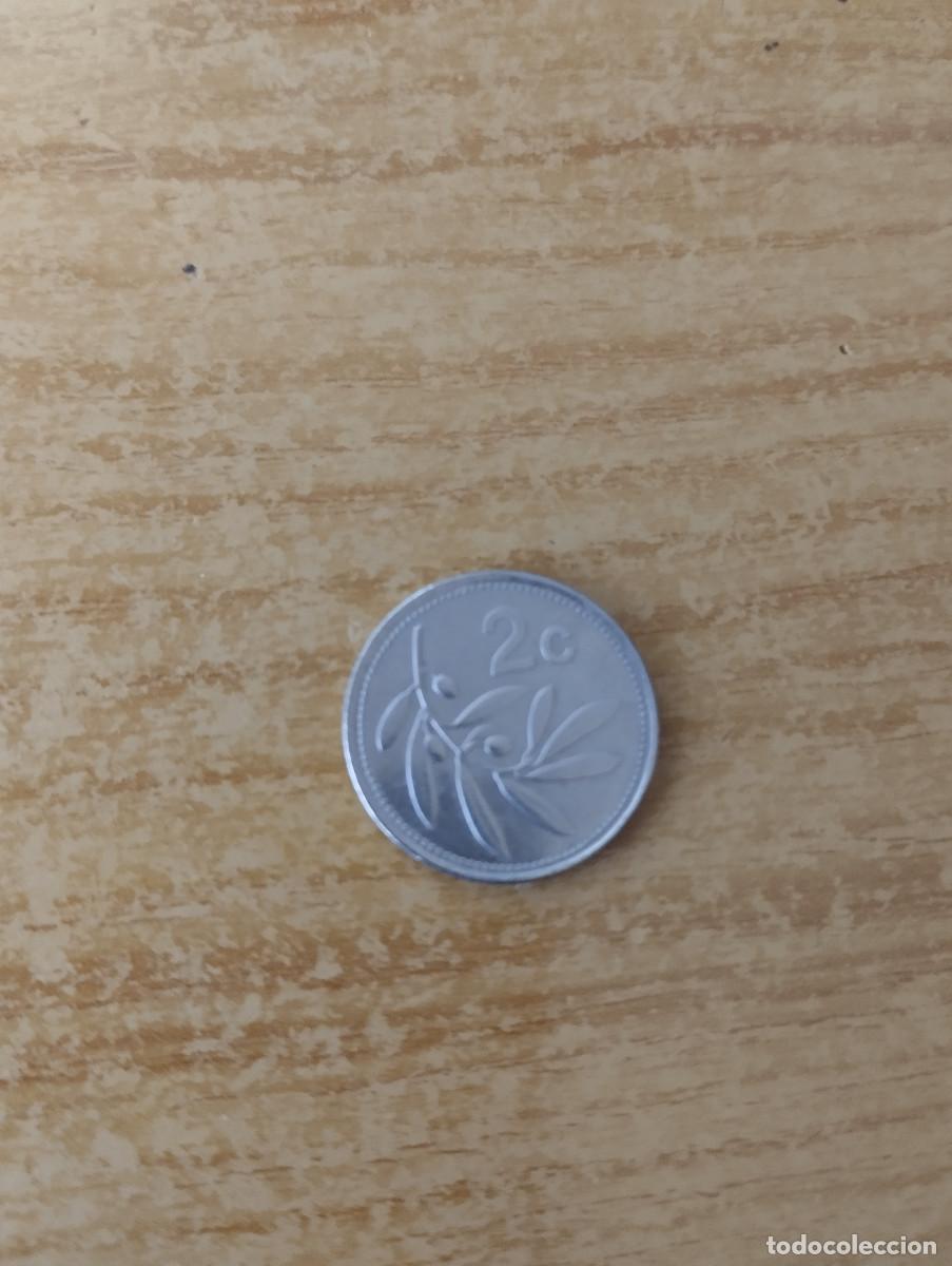 Monedas antiguas de Europa: moneda de dos centavos de malta de 1998 - Foto 1