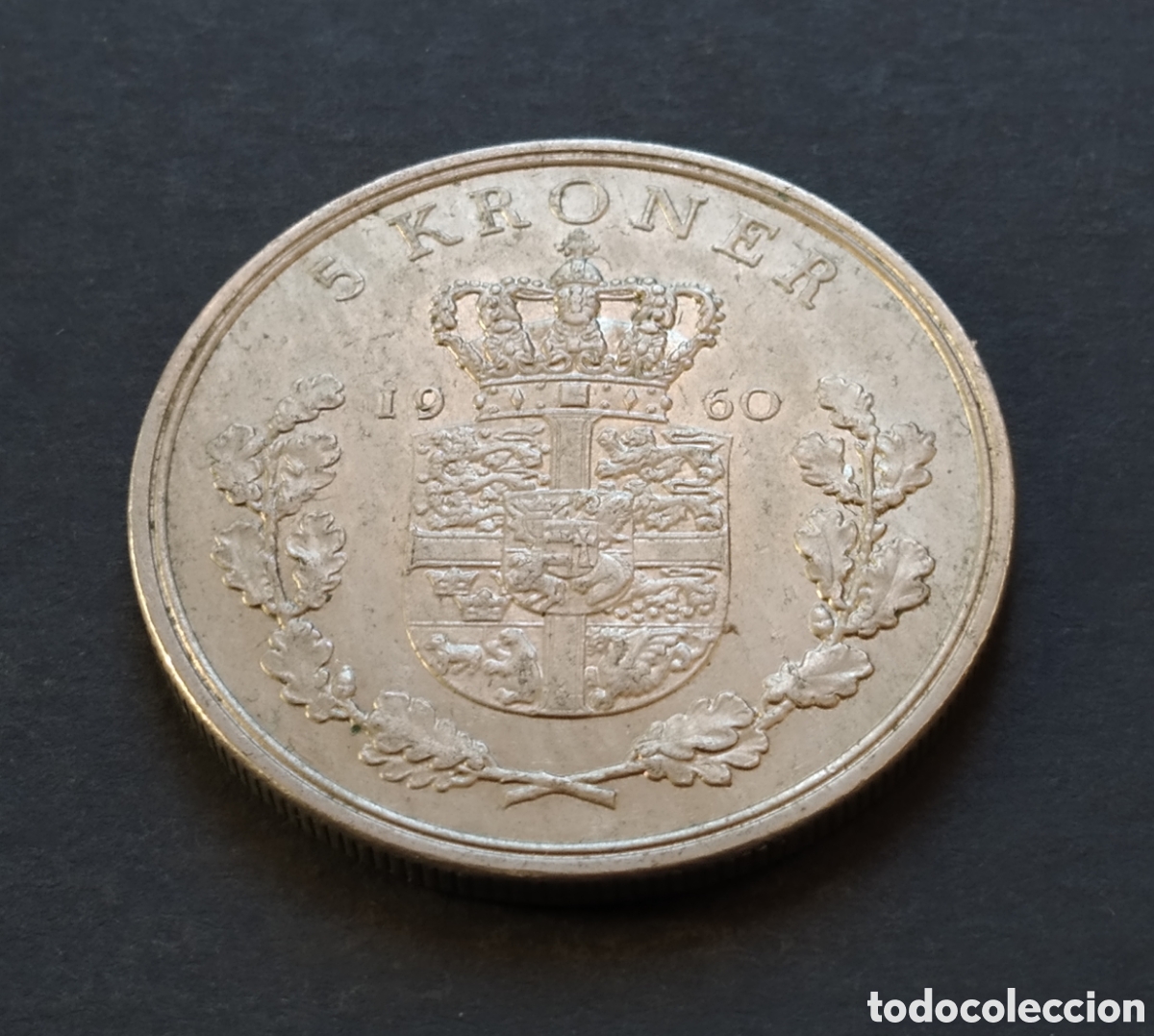 Monedas antiguas de Europa: MONEDA - DINAMARCA 5 CORONAS 1960 - Foto 3