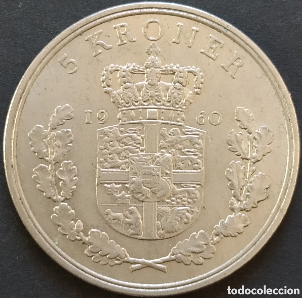 Monedas antiguas de Europa: MONEDA - DINAMARCA 5 CORONAS 1960 - Foto 1