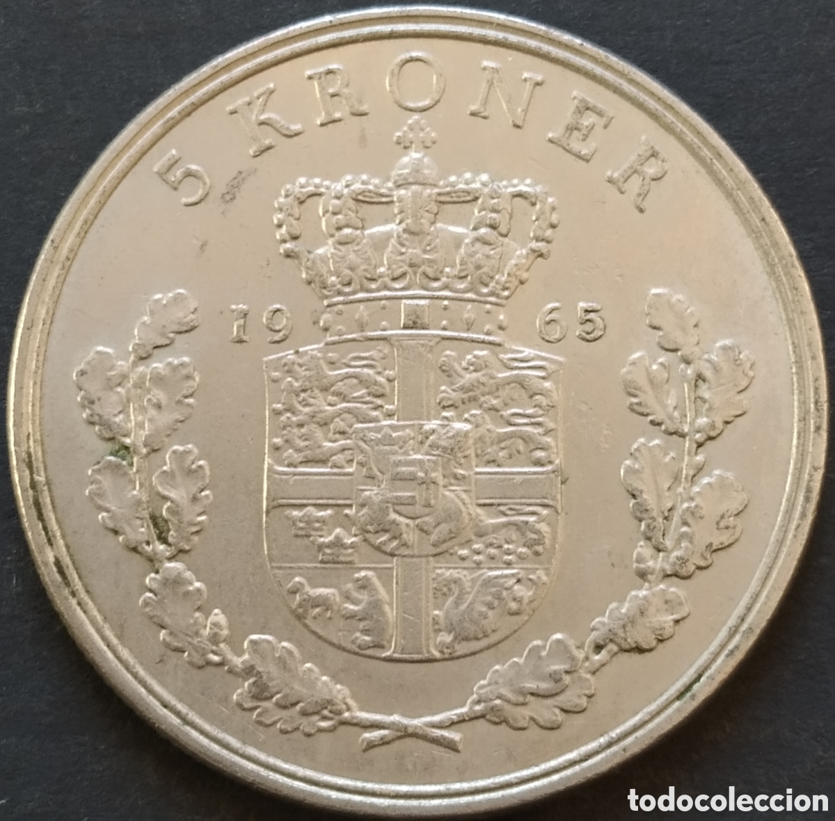 Monedas antiguas de Europa: MONEDA - DINAMARCA 5 CORONAS 1965 - Foto 1