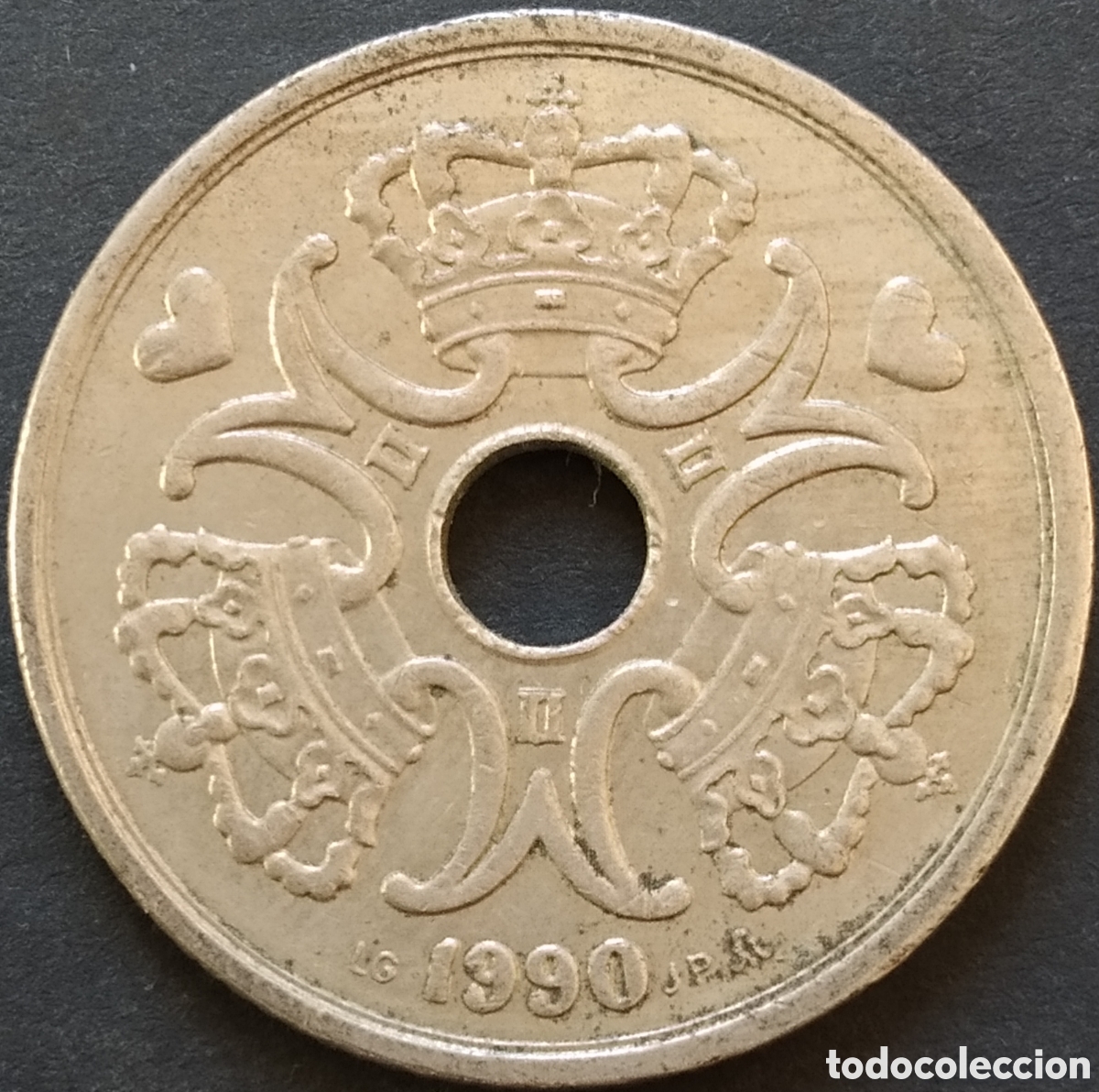 Monedas antiguas de Europa: MONEDA - DINAMARCA 5 CORONAS 1990 - Foto 2