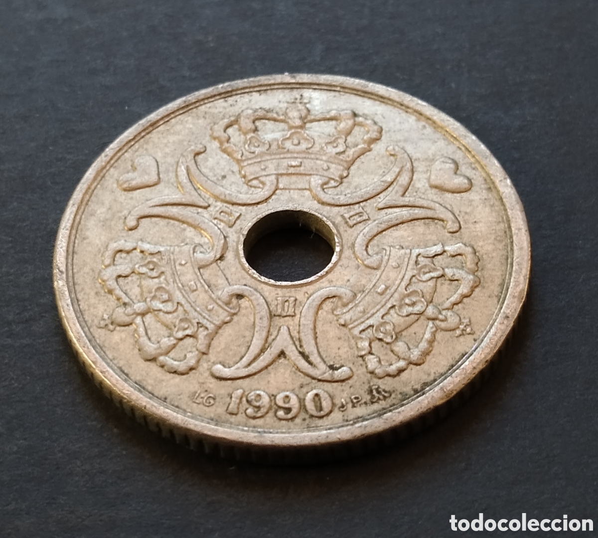 Monedas antiguas de Europa: MONEDA - DINAMARCA 5 CORONAS 1990 - Foto 4