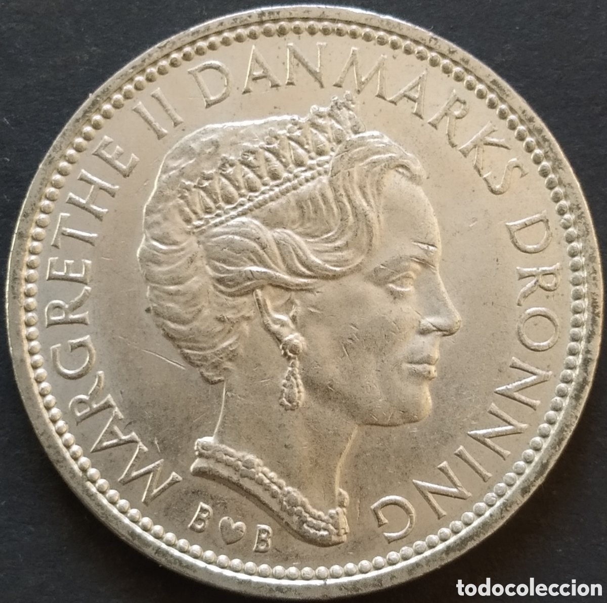 Monedas antiguas de Europa: MONEDA - DINAMARCA 10 CORONAS 1979 - Foto 2