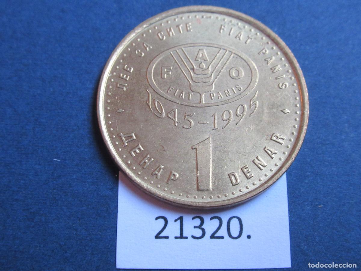 Monedas antiguas de Europa: Macedonia 1 dinar 1995 - Foto 2