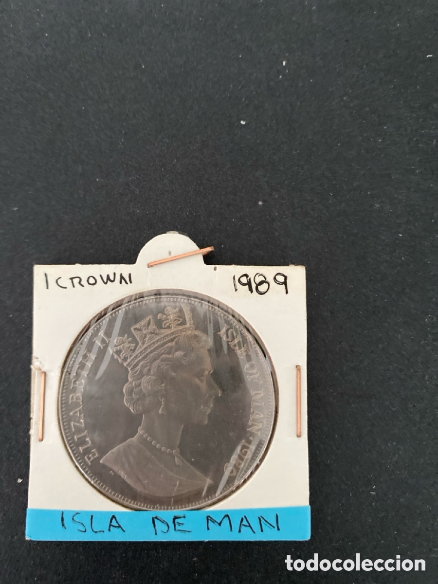 Monedas antiguas de Europa: Moneda de Isla de Man 1 corona - Foto 1