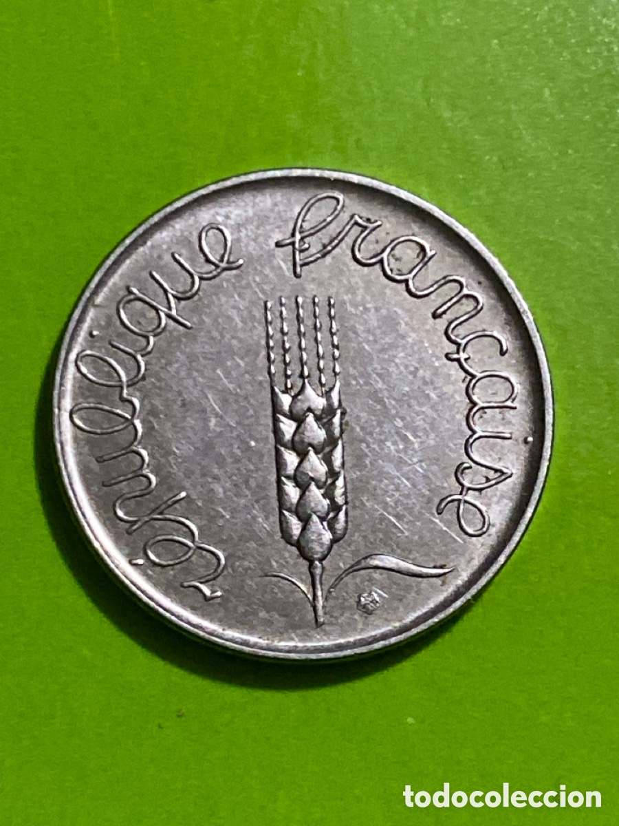 Monedas antiguas de Europa: Francia 5 centimos 1962 - Foto 2