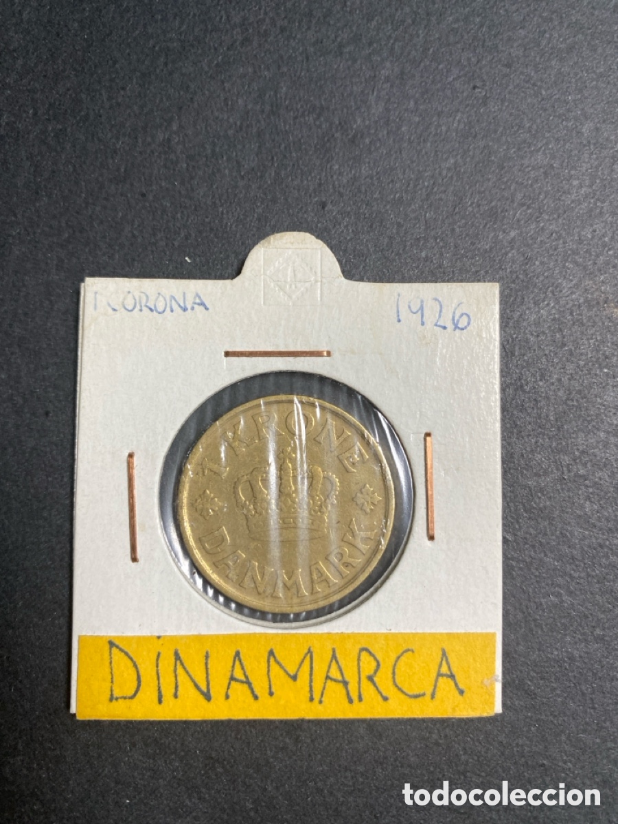 Monedas antiguas de Europa: Moneda de Dinamarca 1 corona - Foto 1