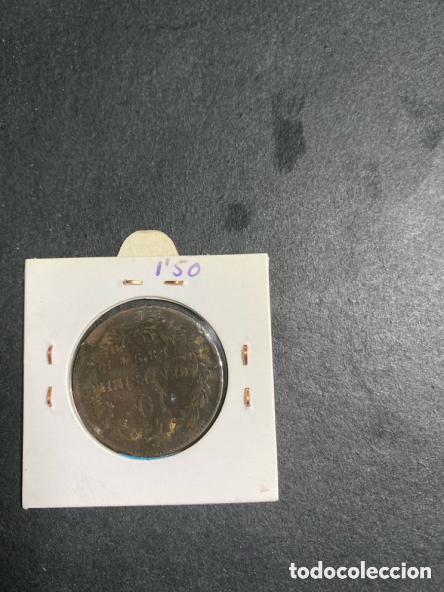 Monedas antiguas de Europa: Moneda de Italia 10 c&eacute;ntimos - Foto 2