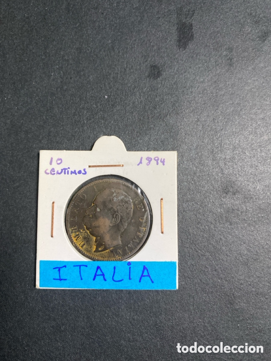 Monedas antiguas de Europa: Moneda de Italia 10 c&eacute;ntimos - Foto 1