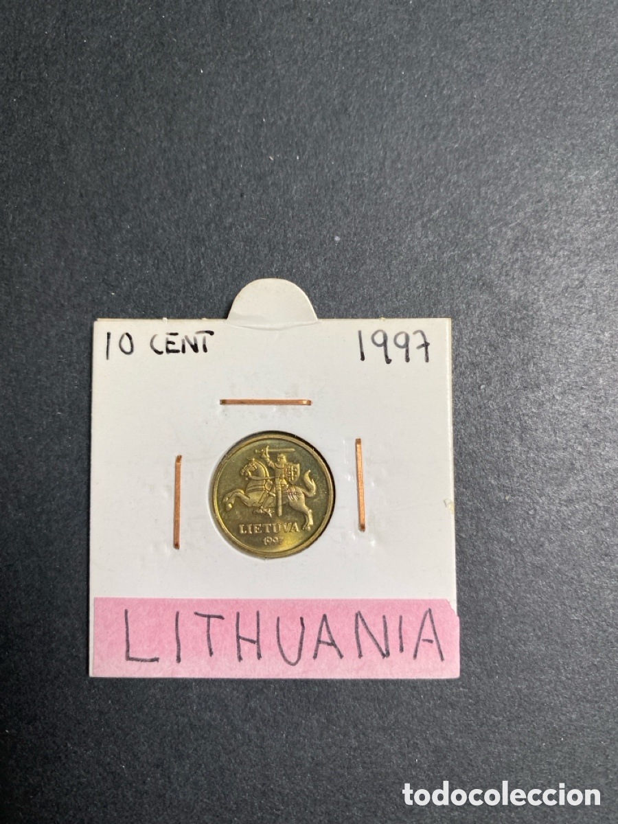 Monedas antiguas de Europa: Moneda de Lituania 10 cents - Foto 1