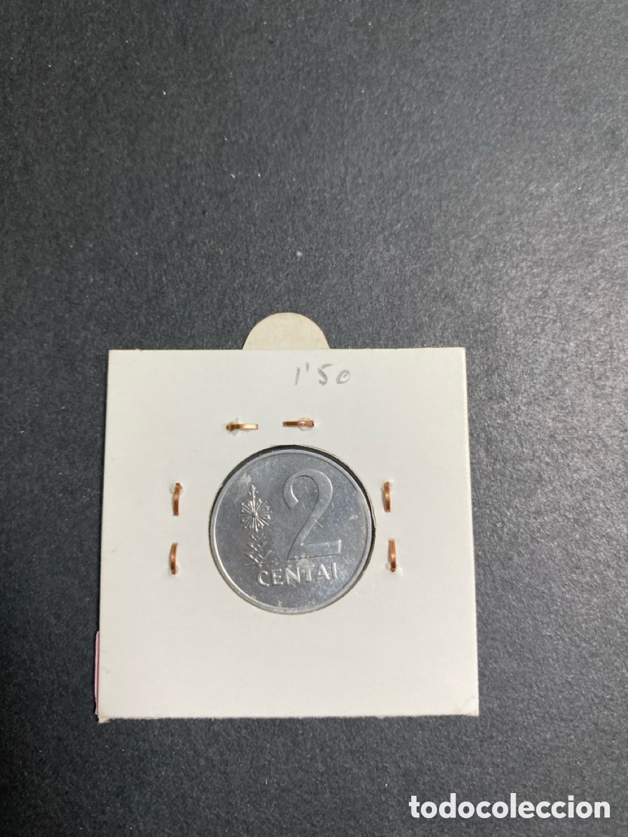 Monedas antiguas de Europa: Moneda de Lituania 2 centai - Foto 2