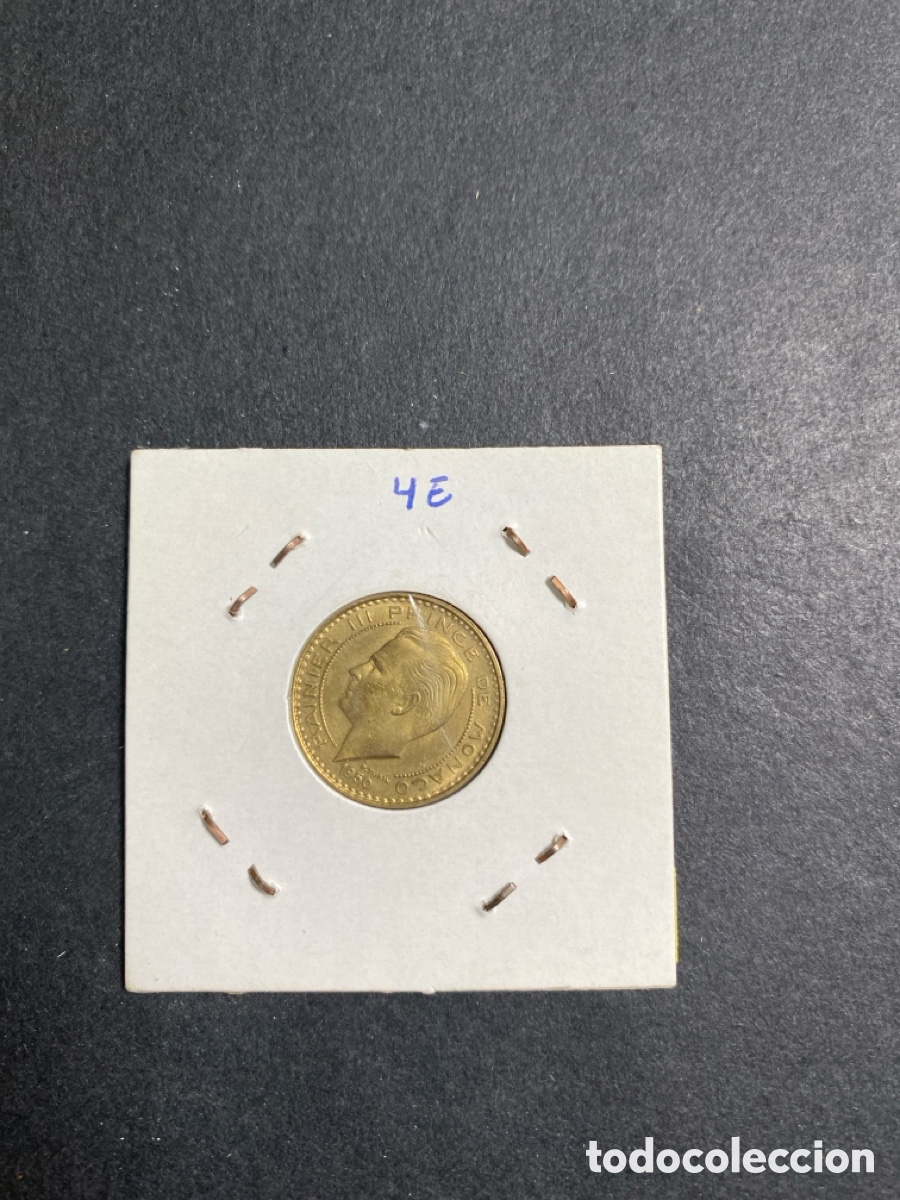 Monedas antiguas de Europa: Moneda de M&oacute;naco 10 francs - Foto 2