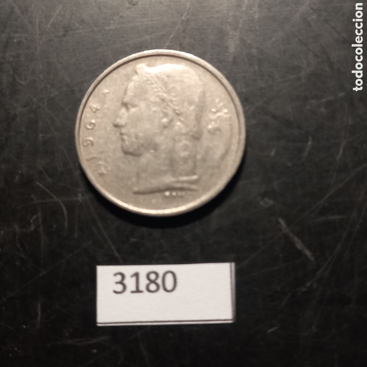 Moedas antigas da Europa: B&eacute;lgica 1 Franco 1964